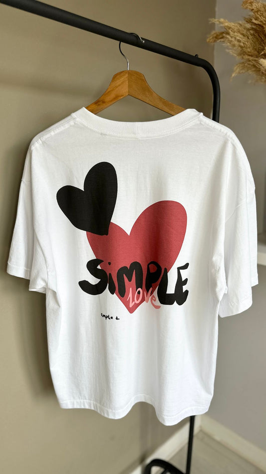 T-Shirt Oversize "Simple Love"
