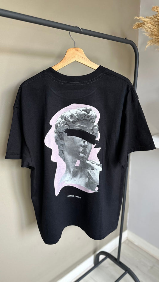 T-Shirt Oversize "Visage Abstrait"
